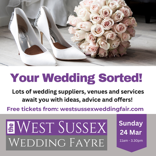 The West Sussex Wedding Fayre Broadbridge Heath March 24th 2024